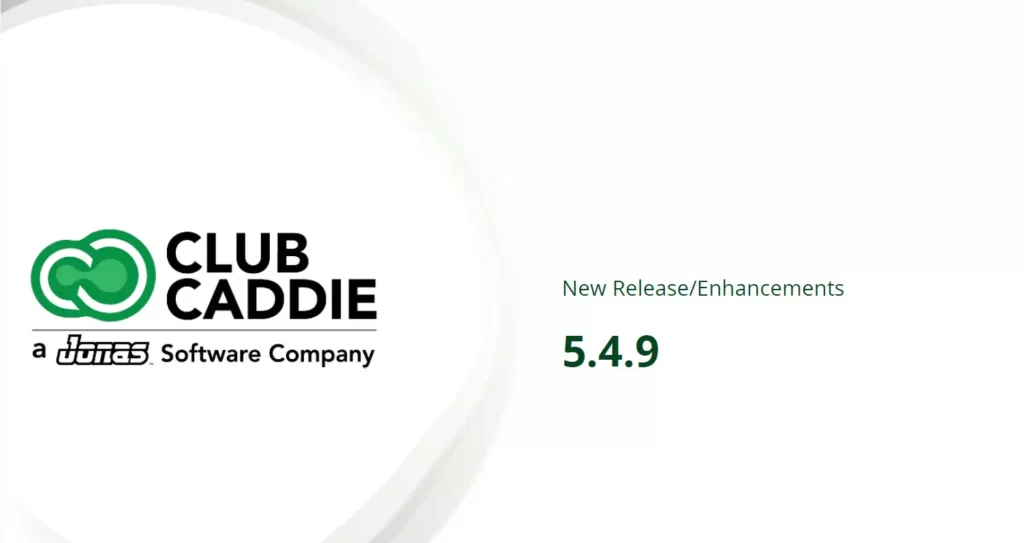 Club Caddie New Release 5.4.9